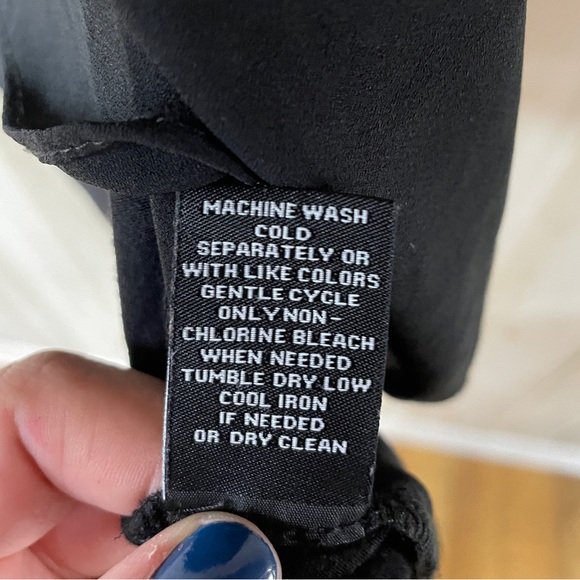 Premise Woman Black Split Sleeve Pull-On Top Hi-Low, Sz 2X - Picture 4 of 6